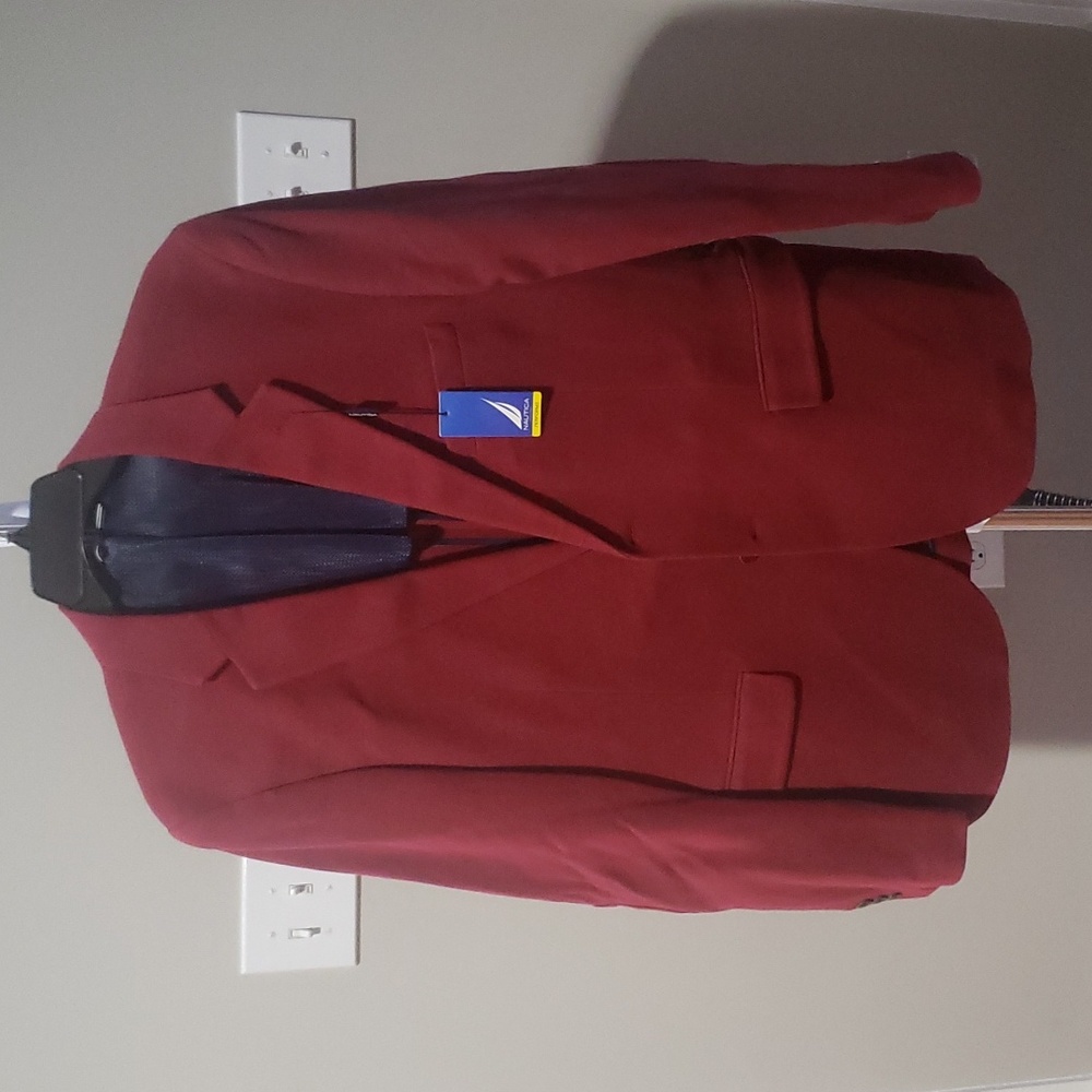 Nautical Burgundy Sports Coat/Jacket